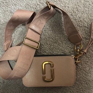 Marc Jacobs Pink Gold Crossbody Bag with Chic Design